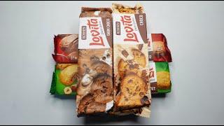 ASMR Unboxing Roshen Lovita Choco, Hazelnut Soft Cream Cookies & Choco, Dark Choco Classic Cookies