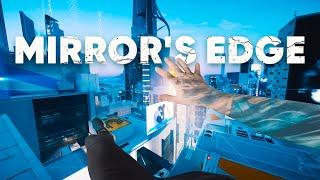 MIRRORS EDGE ПАРКУР ТРЮКИ В РЕАЛЬНОЙ ЖИЗНИ ОТ ПЕРВОГО ЛИЦА