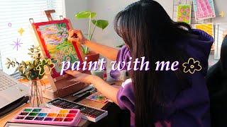 chill & paint with me  relaxing, classical, soft piano music // real time