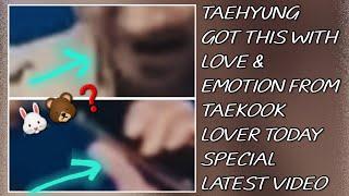 OMG!Taehyung Got This With Love & Emotion From Taekook Lover Today(New)#taehyung#jungkook#bts#kpop