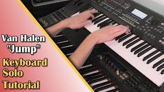 Jump - Van Halen - Keyboard Solo With How To Play Tutorial (Yamaha Synth Cover)