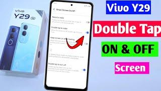 Vivo Y29 5g double tap on off screen setting | vivo y29 smart screen on off