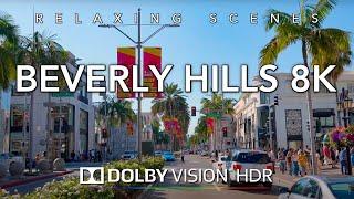 Driving Beverly Hills 8K HDR Dolby Vision Beverly Hills to Long Beach