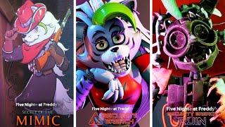 Evolution of Roxanne Wolf Comparison | FNAF Secret Of The Mimic vs. Security Breach + Ruin DLC