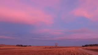 Sunset in Valentine National Wildlife Refuge, Cherry County, Nebraska. November 28, 2021.