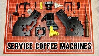 Repair and maintenance of the brew unit of the SAECO, PHILIPS coffee machine  Service coffee machine