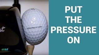 How to apply more pressure to your golf club at impact.