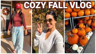 COZY FALL VLOG  | Lululemon & H&M try on haul, new lip combo + home decor *gilmore girls vibes*