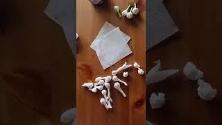 Tissue paper jasmine flower DIY | DIY Jasmin flowers | #onam2023