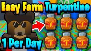 Farm Turpentines FAST [1 Per Day] Best Method | Bee Swarm Simulator