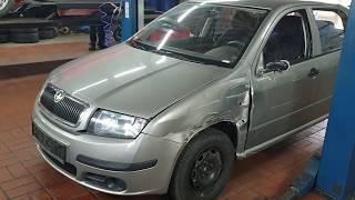 Кузовной ремонт Skoda Fabia. Грузовик vs Шкода.