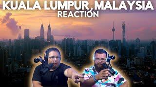 Americans React to Kuala Lumpur , Malaysia | Kuala Lumpur Drone Film, Negaraku