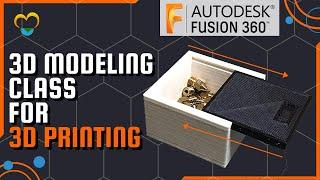 How To Make Sliding Lid Box In Fusion 360 Tutorial 2021 | Adjustable Parameters | 3D Printing Class