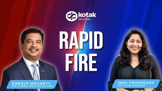 Rapid Fire with Swarup Mohanty, CEO at Mirae Asset Mutual Fund | Investment | Kotak Securities