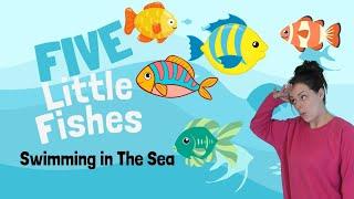 Five Little Fishies Swimming In The Sea | Happy Baby Song | Nursery Rhyme