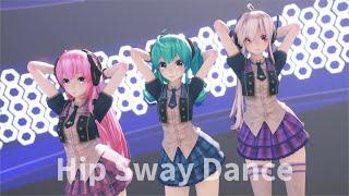 【MMD】Hip Sway Dance ／ TDA Pop Idol Miku,Haku & Luka【4K/60fps】