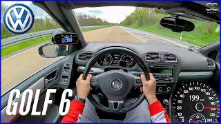 2011 VW Golf 6 TDI Cabrio [1.6 | 103HP] - POV Autobahn Top Speed Drive