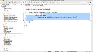 Anonymous Inner Class In Java