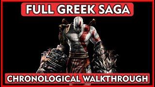 GOD OF WAR FULL GREEK SAGA Chronological Walkthrough - No Commentary [Full HD]