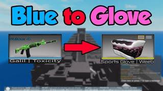 From a BLUE to a GLOVE | Counter Blox Trading!