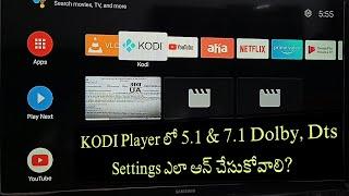 Audio Settings in Kodi Player | Dolby Dts 5.1 & 7.1 Enable