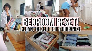 ULTIMATE BEDROOM RESET! EXTREME DECLUTTER & RE-ORGANIZE WITH ME, BUDGET FRIENDLY ORGANIZATION IDEAS