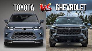 2025 Chevrolet Traverse vs 2025 Toyota Grand Highlander: Battle of the 3-Row SUVs!