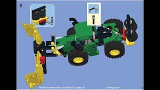 LEGO® 42136 Alternate Build - John Deere 9620R 4WD Tractor - Silage Blade