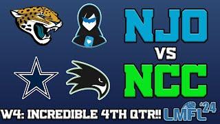 The INCREDIBLE & CLOSE 4TH QTR!!! - Larlar | NJO vs. Tyrell | NCC - 2024 LMFL Week 4 Supercut