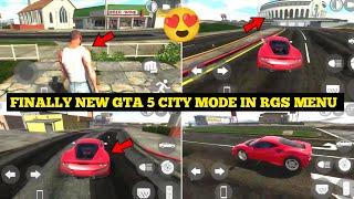 Finally New GTA 5 City Mode in Indian Bike Driving 3D New Update | RGS Menu GTA V | Harsh in Game