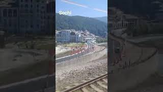 On the train at sochi, Russia