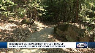 Ribbon cut on new section of main trail up Mount Major; is safer and more sustainable.