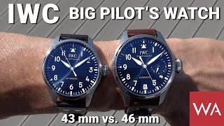 IWC Schaffhausen BIG PILOT's WATCH. New 43 mm vs. "old" 46,2 mm.