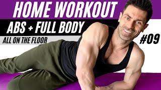 20 MIN ABS + FULL BODY workout on the floor - NO standing - NO equipment - LOW IMPACT