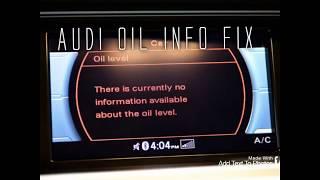 Audi No oil Information available fix