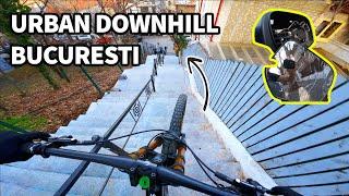 Urban DOWNHILL POV in Bucuresti cu RADUTZ! Janta distrusa