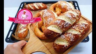 LAUGENBREZEL SELBER MACHEN    WİE VOM BÄCKER   Laugenstange  Brezel  Alman Simidi 