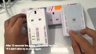 Aztech HL115EP and HL117EW Homeplug pairing