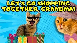 When a Young Cat and Her Grandmother go Shopping Together (Ep.302)