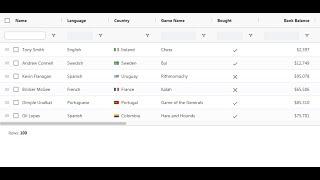 Angular 9 Ag-Grid working example with Sorting Filtering Multiple Row selection