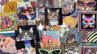 New This Year! Flat Cat Paintings