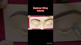 How to get shape on your eyebrow #eyebrowfilling #shorts #eyemakeup #makeup #lakmeacademy
