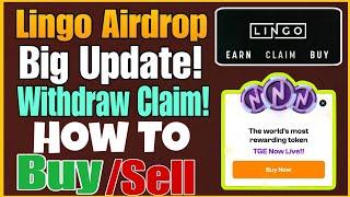 Lingo Airdrop New Update | How To Claim Withdraw Lingo Tokens | Price & Staking Power Miles Event