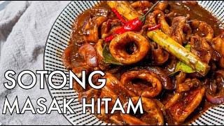 Sotong Masak Hitam | Malay Spicy Blackened Squid Ink Stir Fry