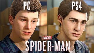 Marvel's Spider-Man | Peter Cutscenes | PC & PS4 Comparison