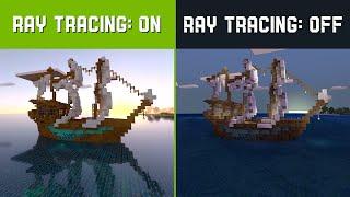 Minecraft RTX 2070 Super  RTX on vs off