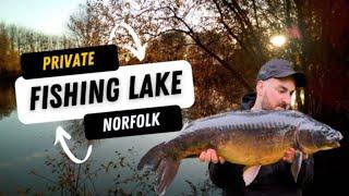 Autumn Carp Fishing private lake Norfolk