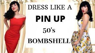 How to dress like a 50's feminine bombshell : Pin-up Vintage inspired Outfits