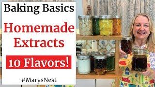 How to Make Homemade Extracts - Flavored Extracts - Baking Basics