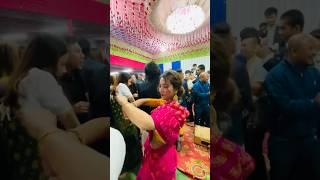 Jasmine  at actor Subhajit debbarma’s wedding #youtubeshorts #reels #dance #wedding #party #shorts